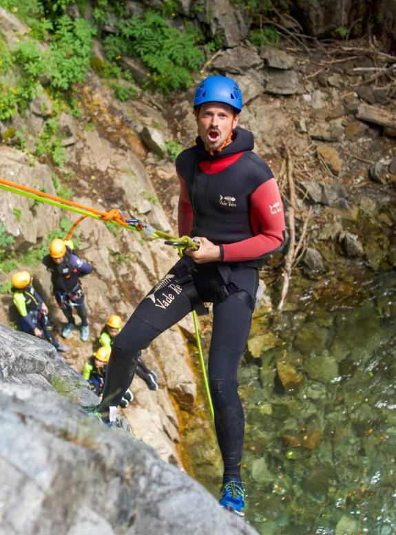rappel canyoning